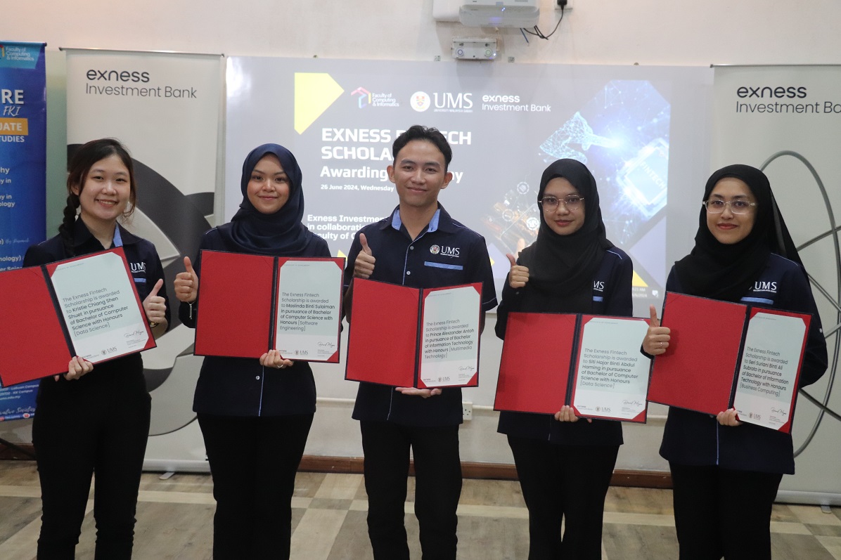 Lima pelajar FKI terima Tawaran Biasiswa ‘Exness Fintech Scholarship’