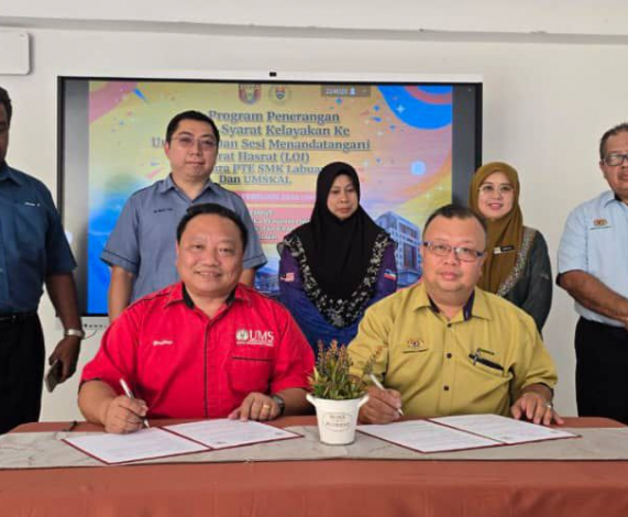 UMS dan SMK Labuan Meterai Kerjasama Strategik Perkukuh Laluan Pendidikan Tingkatan Enam 